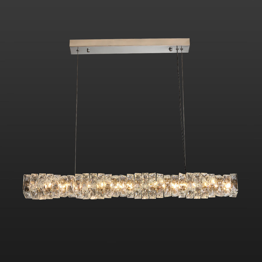 WOMO Suspension Lineaire Cristal pour Salle à Manger - WM2193