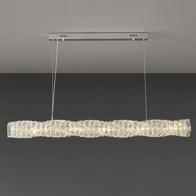 WOMO Suspension Lineaire Cristal pour Salle à Manger - WM2193