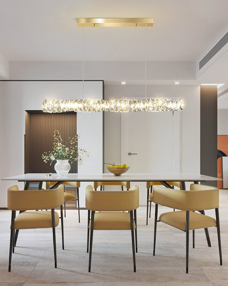 WOMO Suspension Lineaire Cristal pour Salle à Manger - WM2193