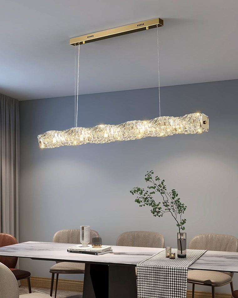 WOMO Suspension Lineaire Cristal pour Salle à Manger - WM2193