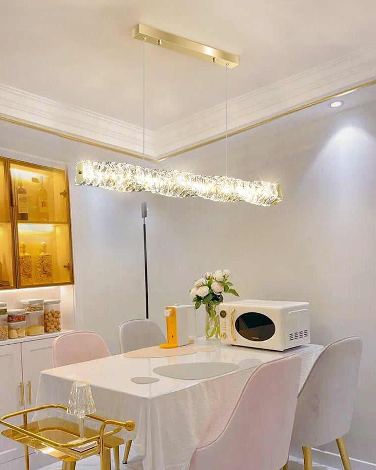 WOMO Suspension Lineaire Cristal pour Salle à Manger - WM2193