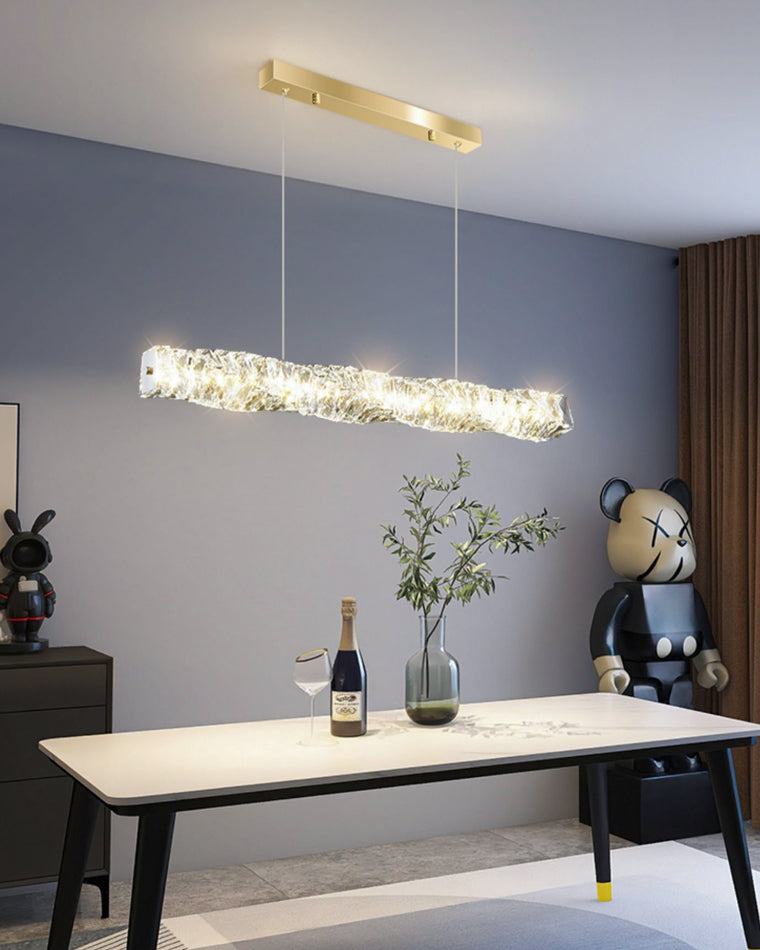 WOMO Suspension Lineaire Cristal pour Salle à Manger - WM2193