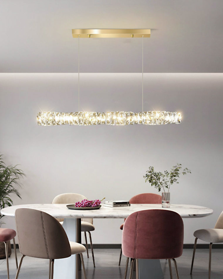 WOMO Suspension Lineaire Cristal pour Salle à Manger - WM2193