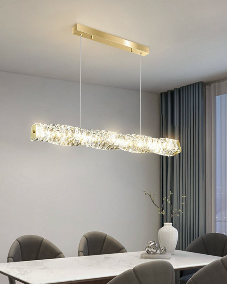 WOMO Suspension Lineaire Cristal pour Salle à Manger - WM2193