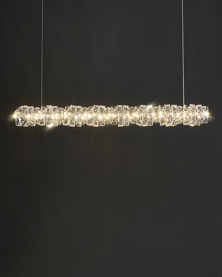 WOMO Suspension Lineaire Cristal pour Salle à Manger - WM2193