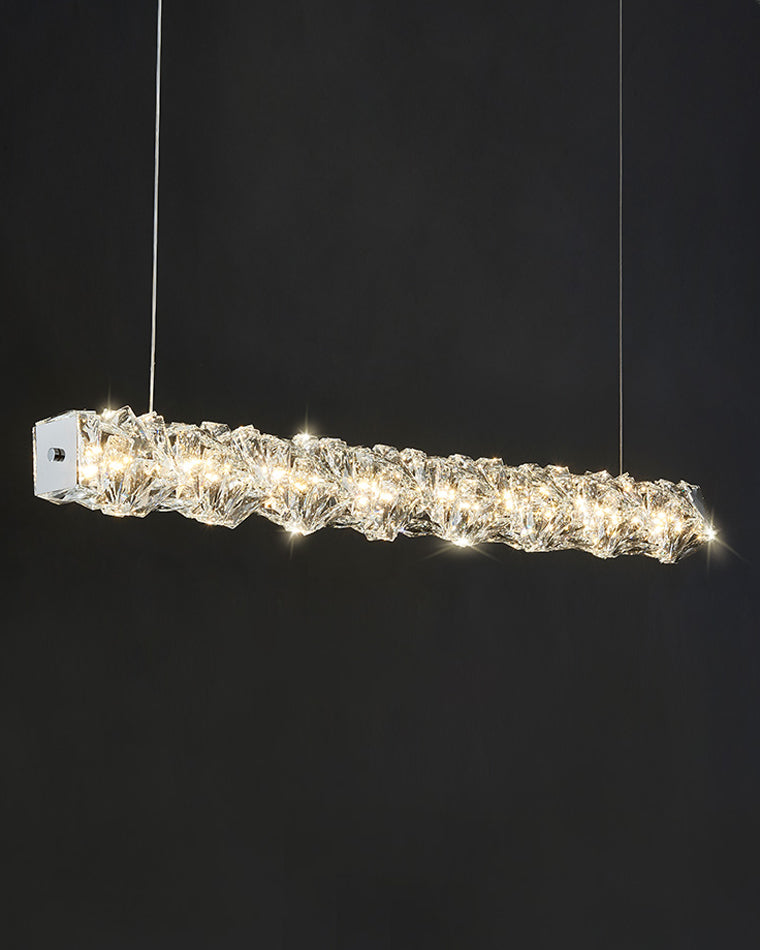 WOMO Suspension Lineaire Cristal pour Salle à Manger - WM2193
