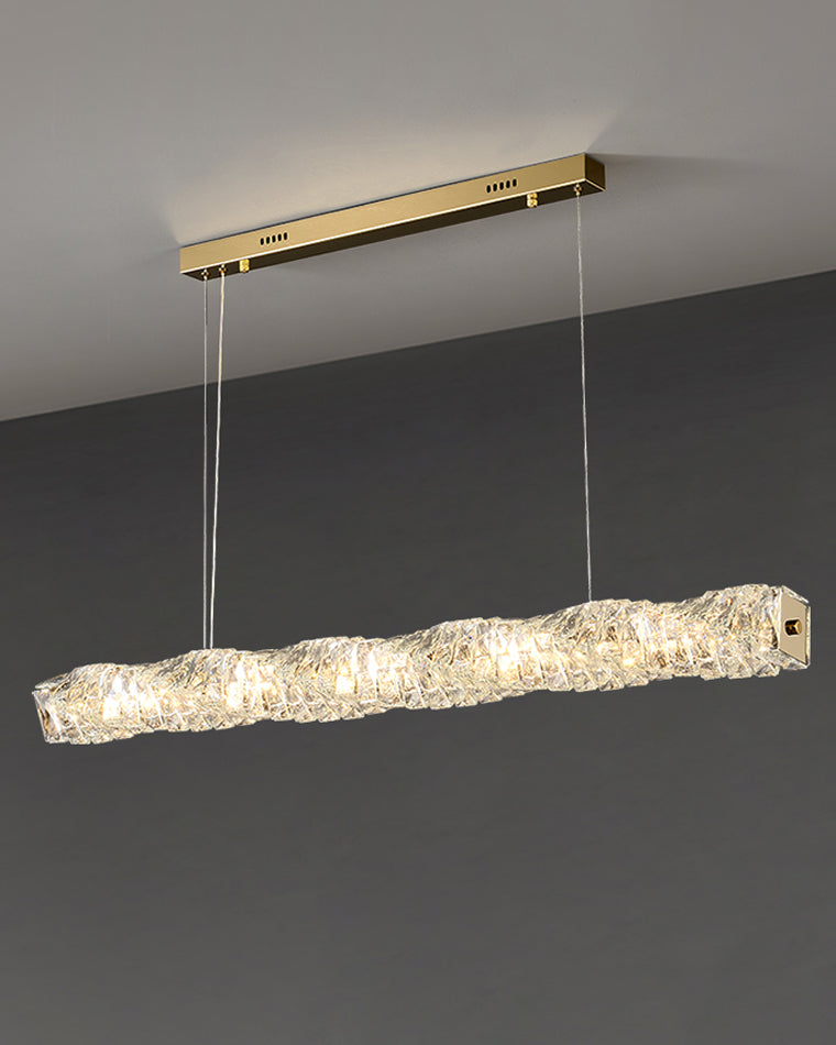 WOMO Suspension Lineaire Cristal pour Salle à Manger - WM2193