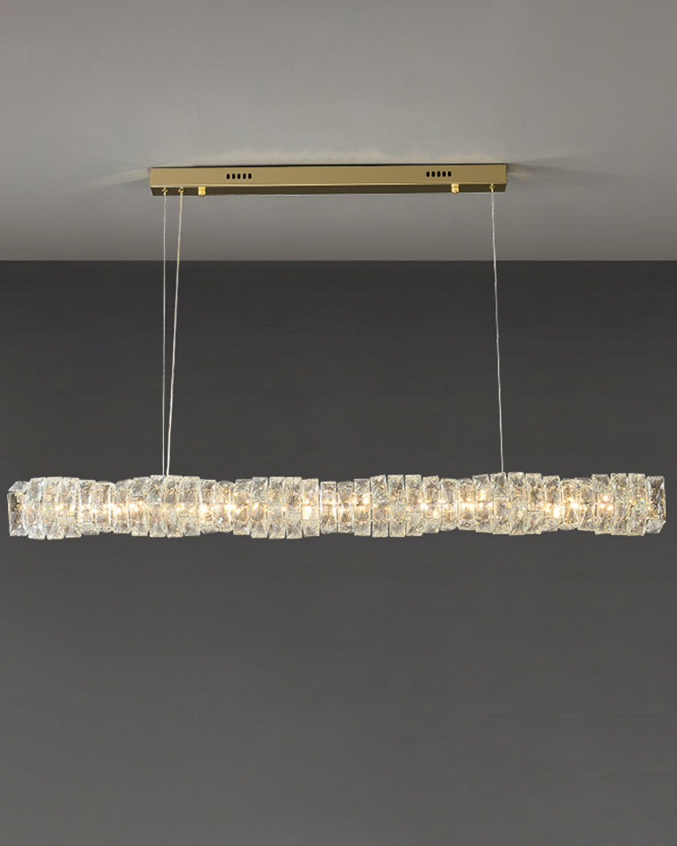 WOMO Suspension Lineaire Cristal pour Salle à Manger - WM2193