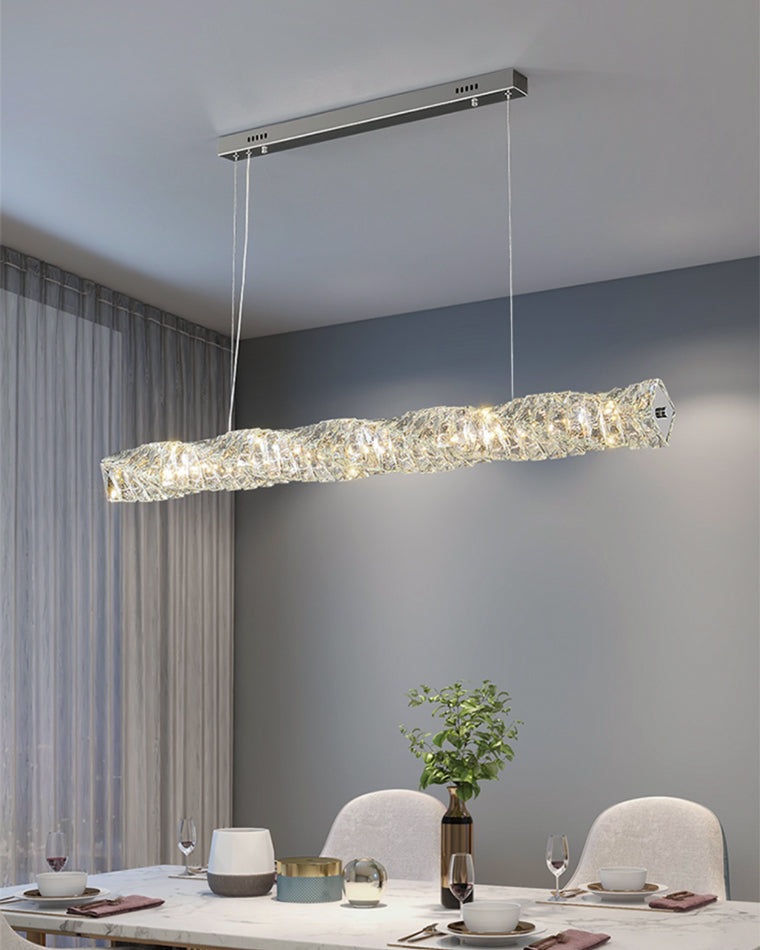 WOMO Suspension Lineaire Cristal pour Salle à Manger - WM2193