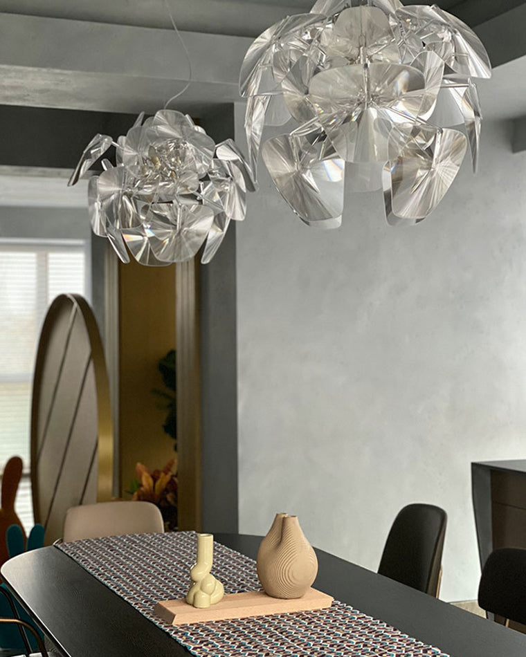 WOMO Lustre Romantique Boule en Verre -WM2197