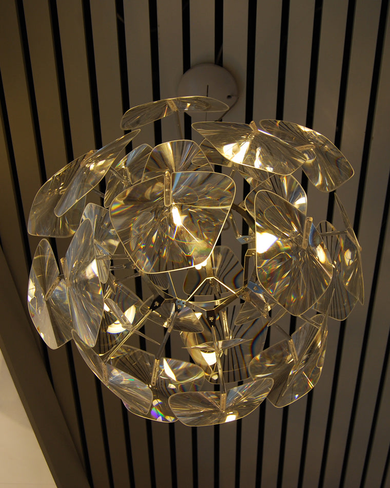 WOMO Lustre Romantique Boule en Verre -WM2197