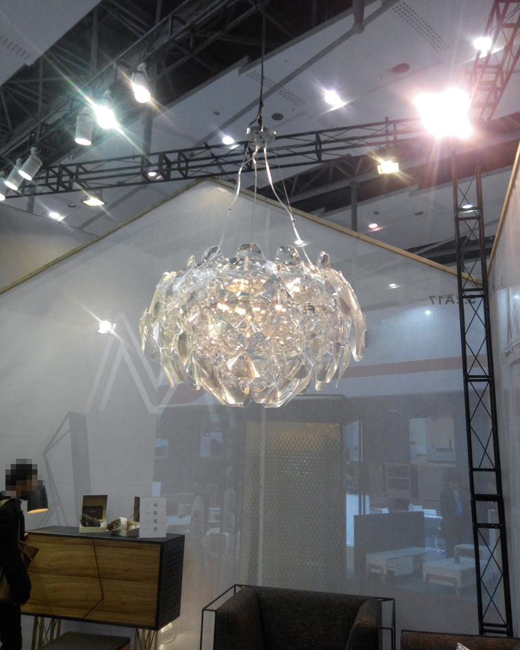 WOMO Lustre Romantique Boule en Verre -WM2197