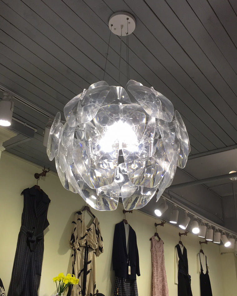 WOMO Lustre Romantique Boule en Verre -WM2197