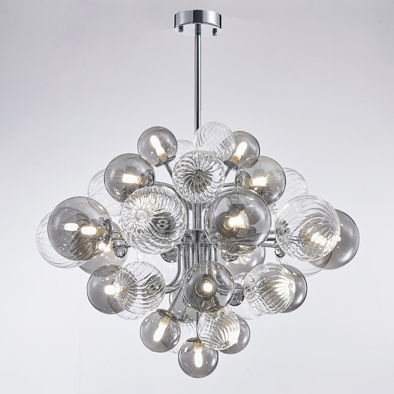 Lustre à bulles en verre fumé WOMO-WM2198