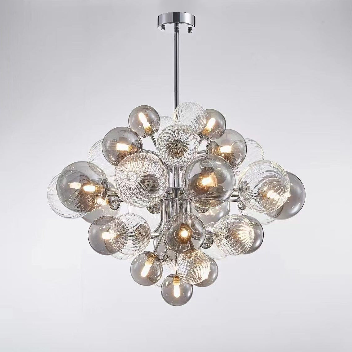 Lustre à bulles en verre fumé WOMO-WM2198