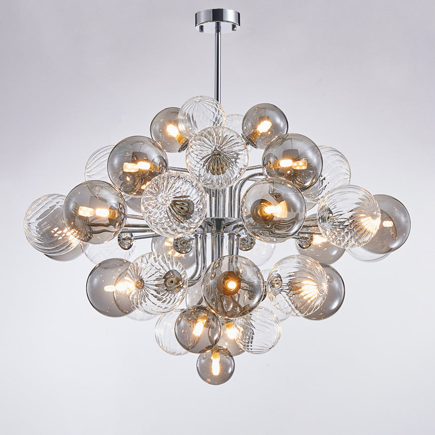 Lustre à bulles en verre fumé WOMO-WM2198