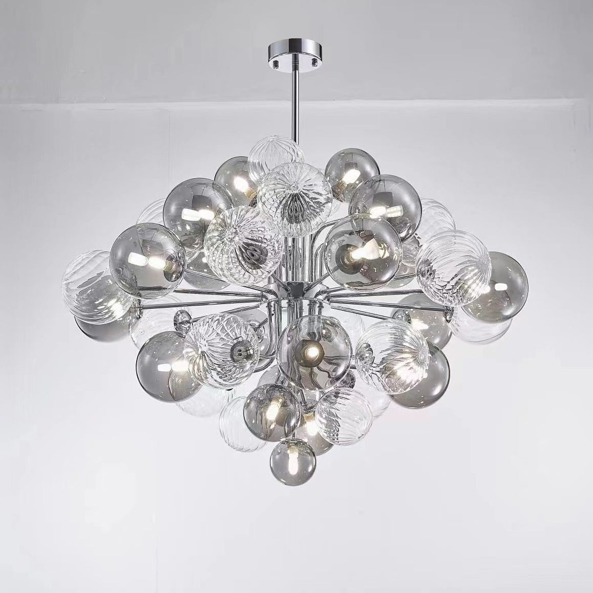 Lustre à bulles en verre fumé WOMO-WM2198