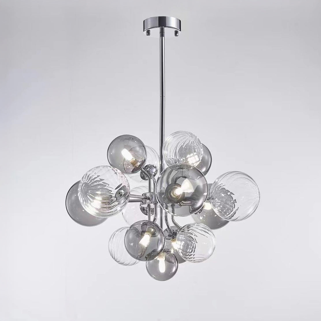Lustre à bulles en verre fumé WOMO-WM2198