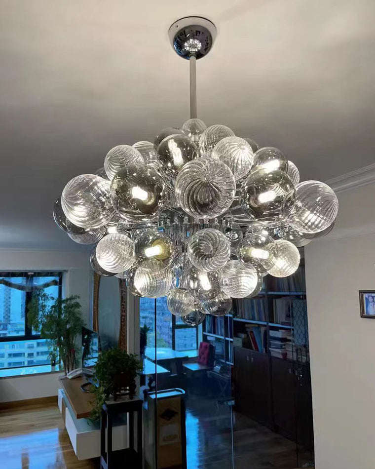 Lustre à bulles en verre fumé WOMO-WM2198