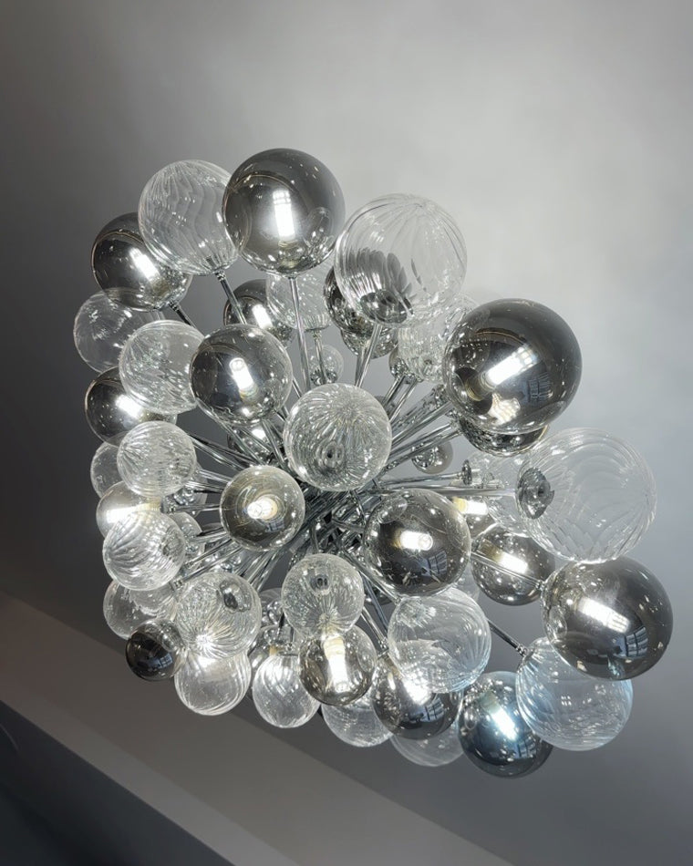 Lustre à bulles en verre fumé WOMO-WM2198