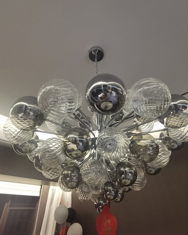 Lustre à bulles en verre fumé WOMO-WM2198