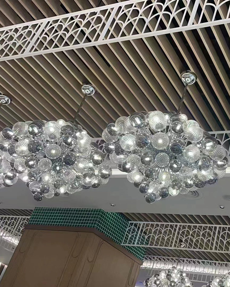 Lustre à bulles en verre fumé WOMO-WM2198