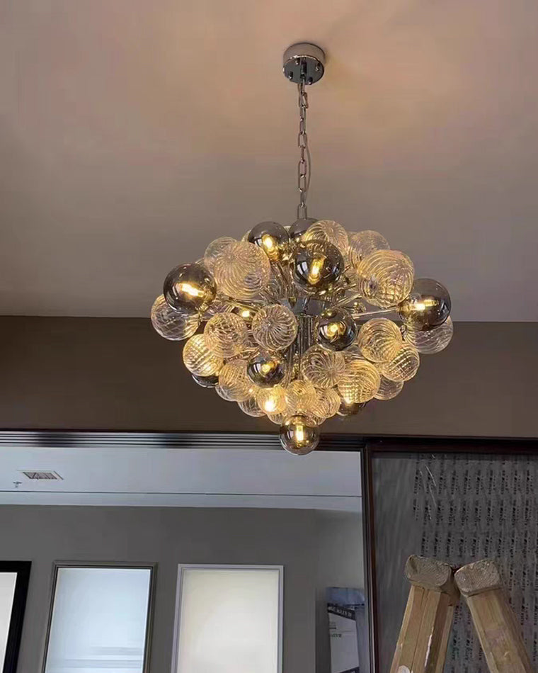 Lustre à bulles en verre fumé WOMO-WM2198