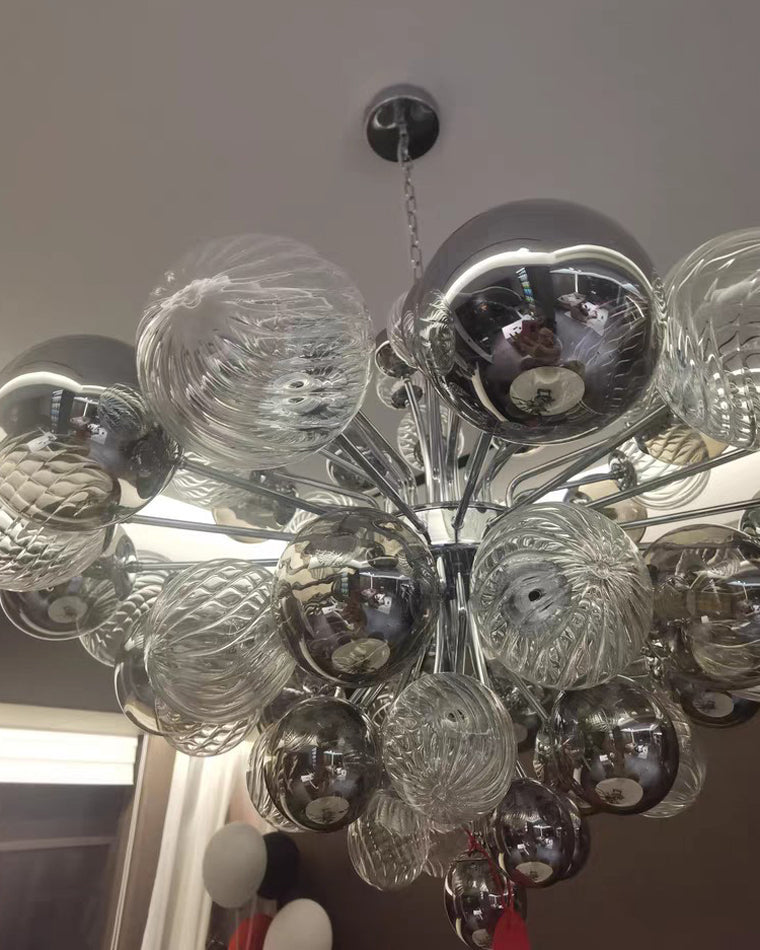 Lustre à bulles en verre fumé WOMO-WM2198