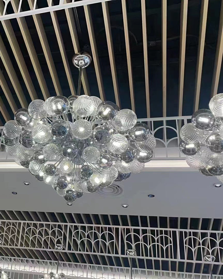 Lustre à bulles en verre fumé WOMO-WM2198
