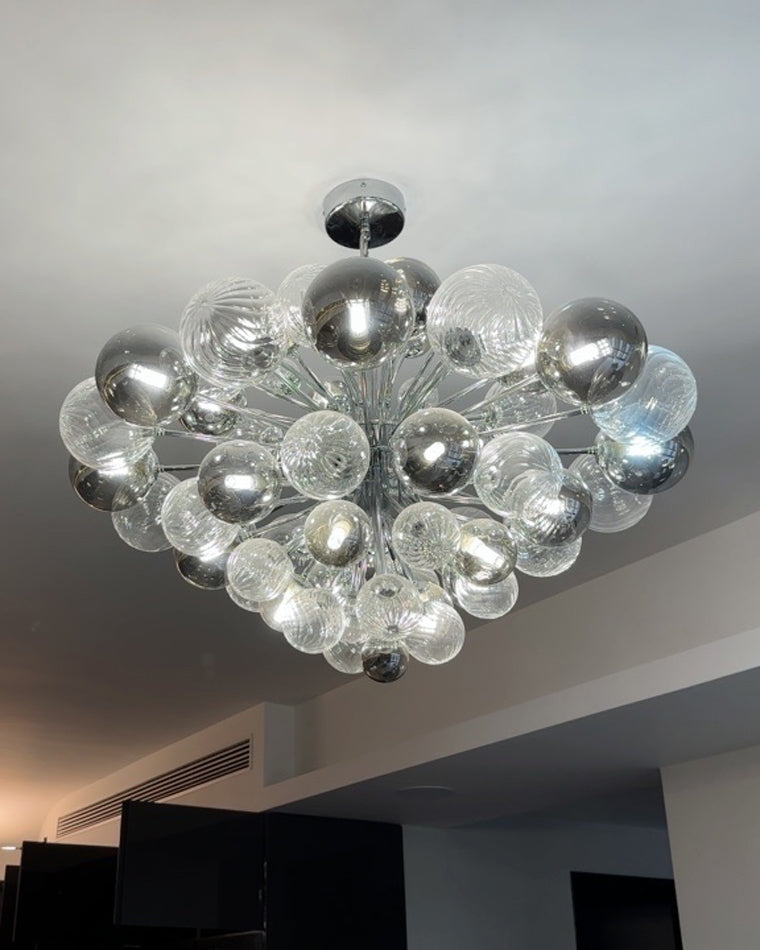 Lustre à bulles en verre fumé WOMO-WM2198