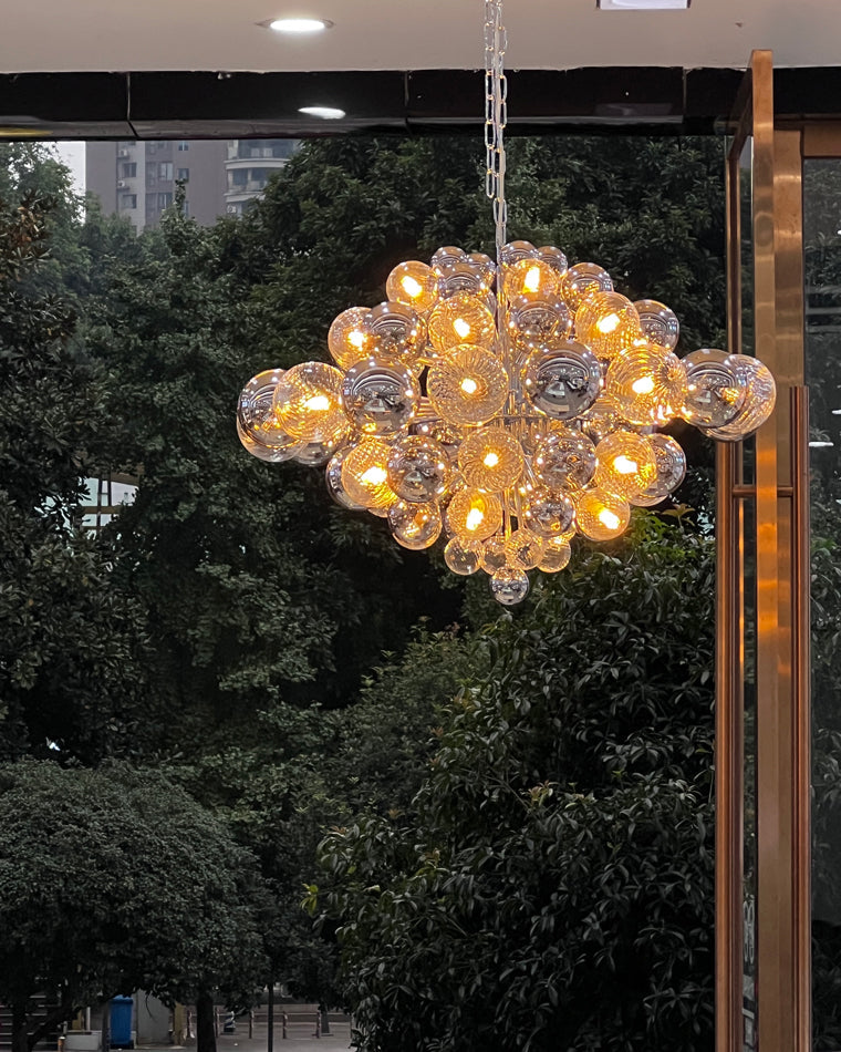 Lustre à bulles en verre fumé WOMO-WM2198