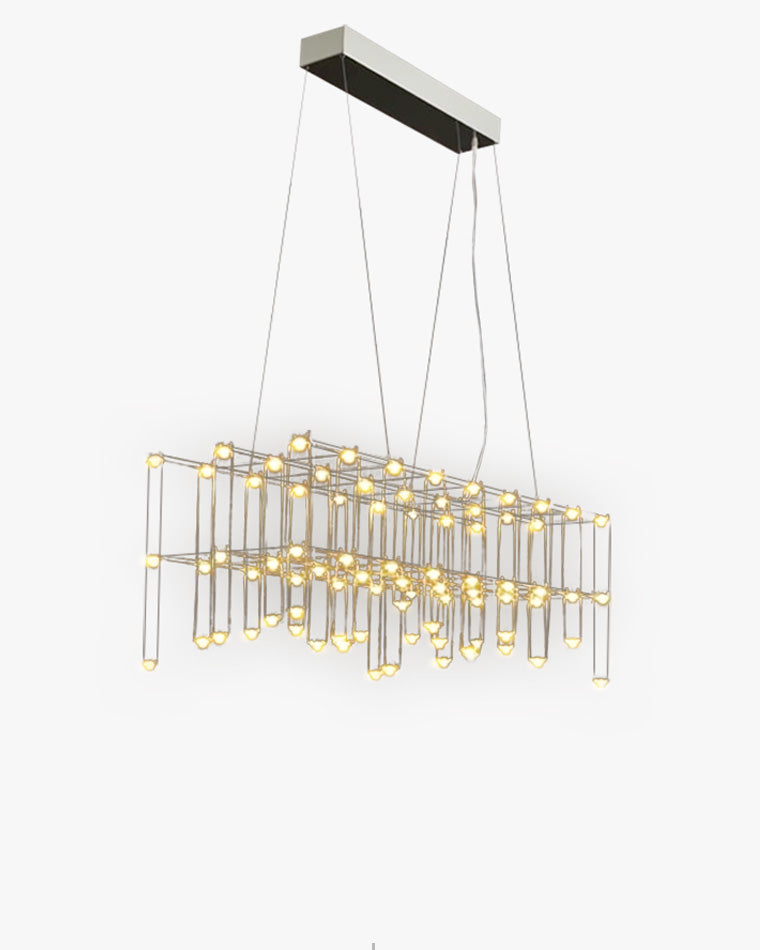 Lustre sculptural rectangulaire WOMO-WM2200