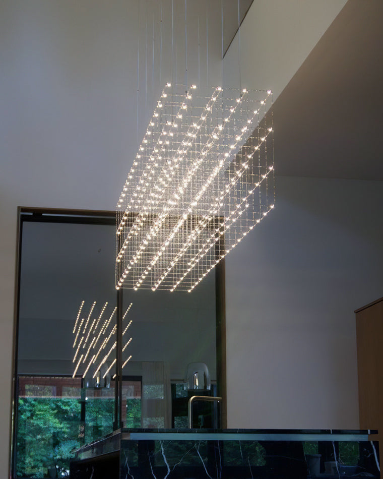 Lustre sculptural rectangulaire WOMO-WM2200