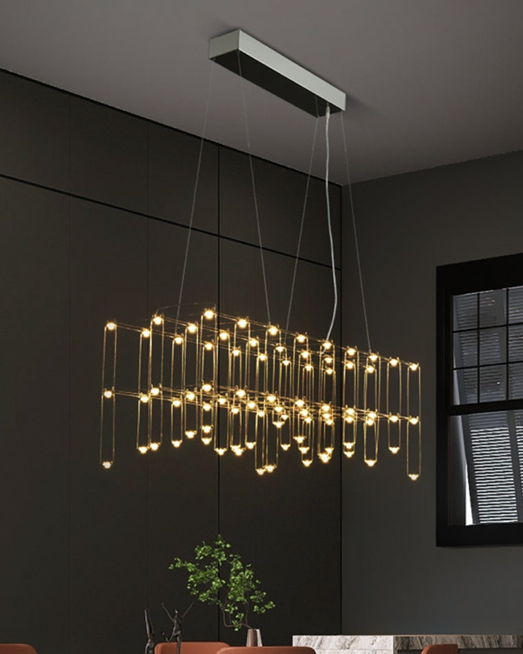 Lustre sculptural rectangulaire WOMO-WM2200