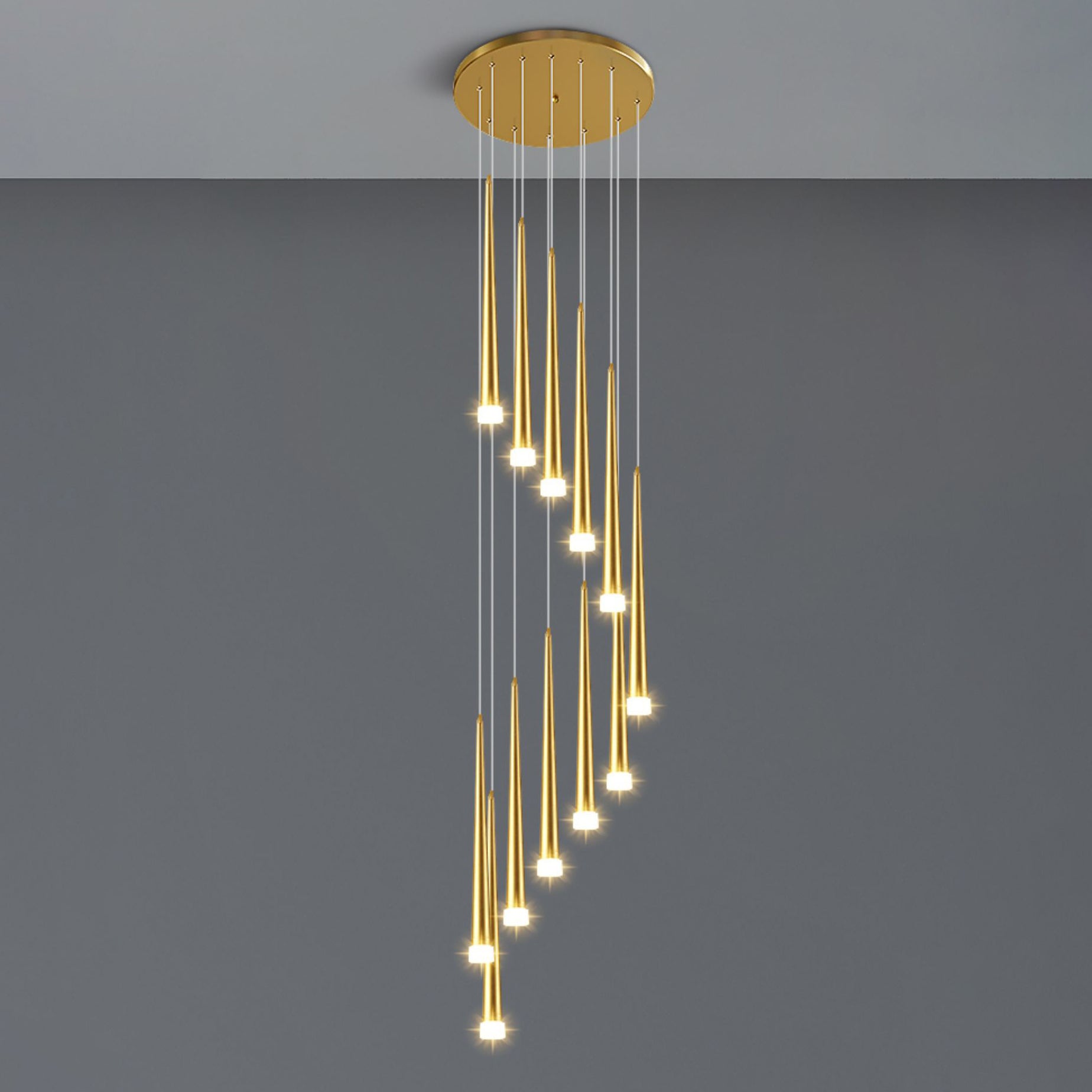 WOMO Lustre Conique Plusieurs Ampoules-WM2204