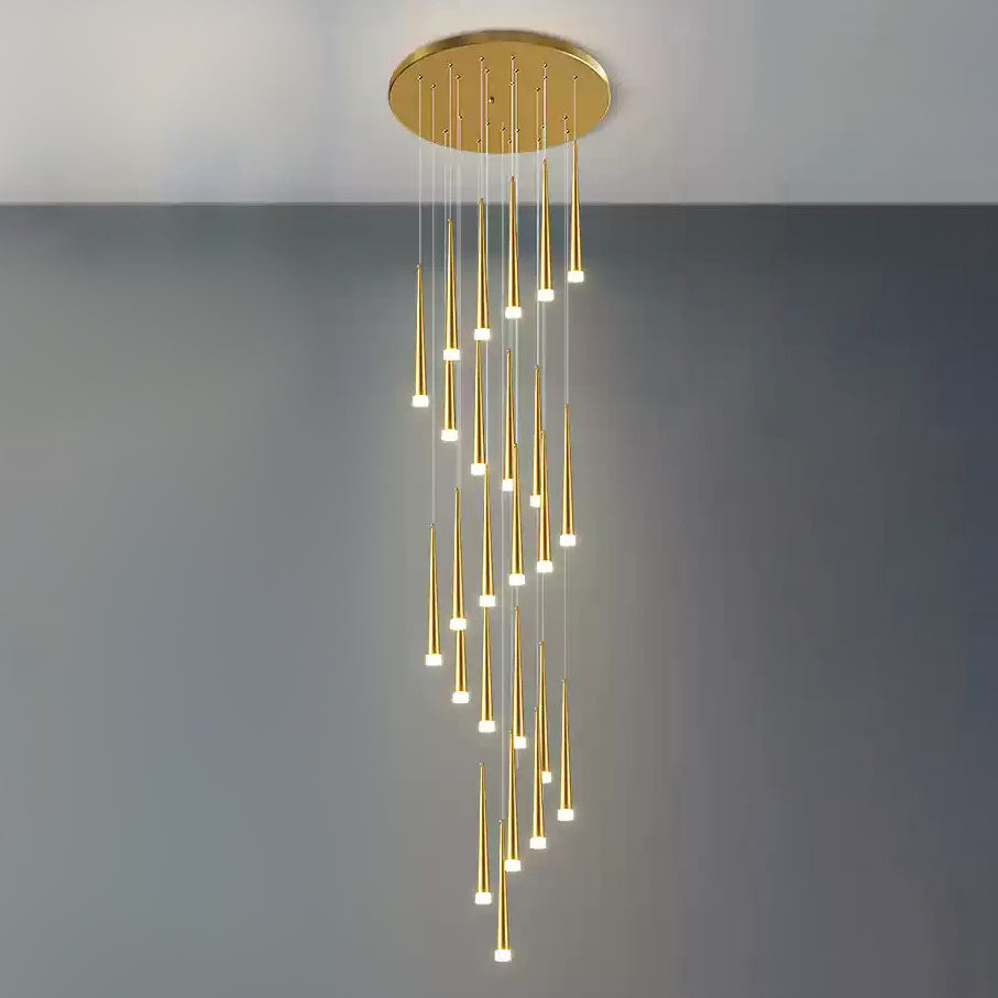 WOMO Lustre Conique Plusieurs Ampoules-WM2204