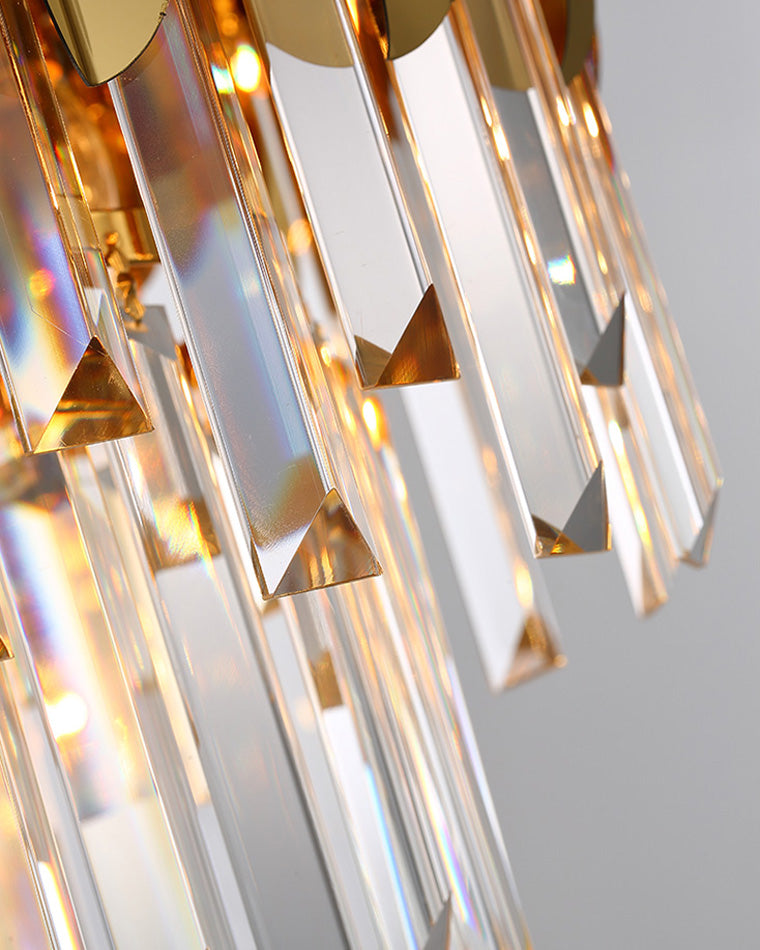 Lustre en cristal doré à plusieurs niveaux WOMO-WM2207