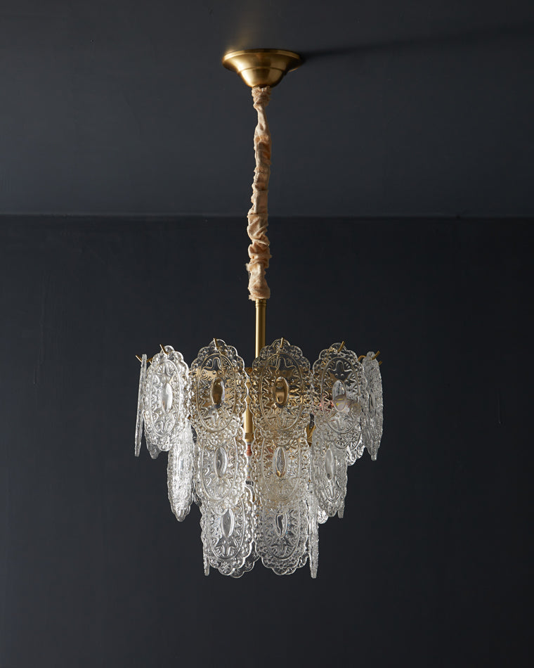 WOMO Lustre Chic Feuille en Verre-WM2208