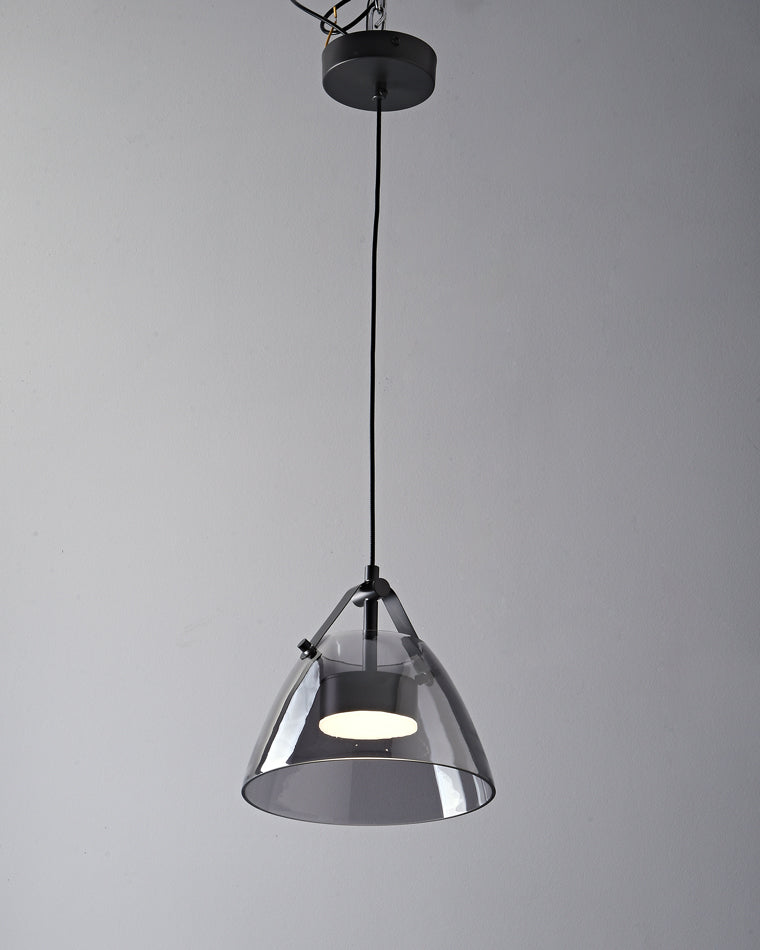 WOMO 3 Light Suspension en verre fumé-WM2238