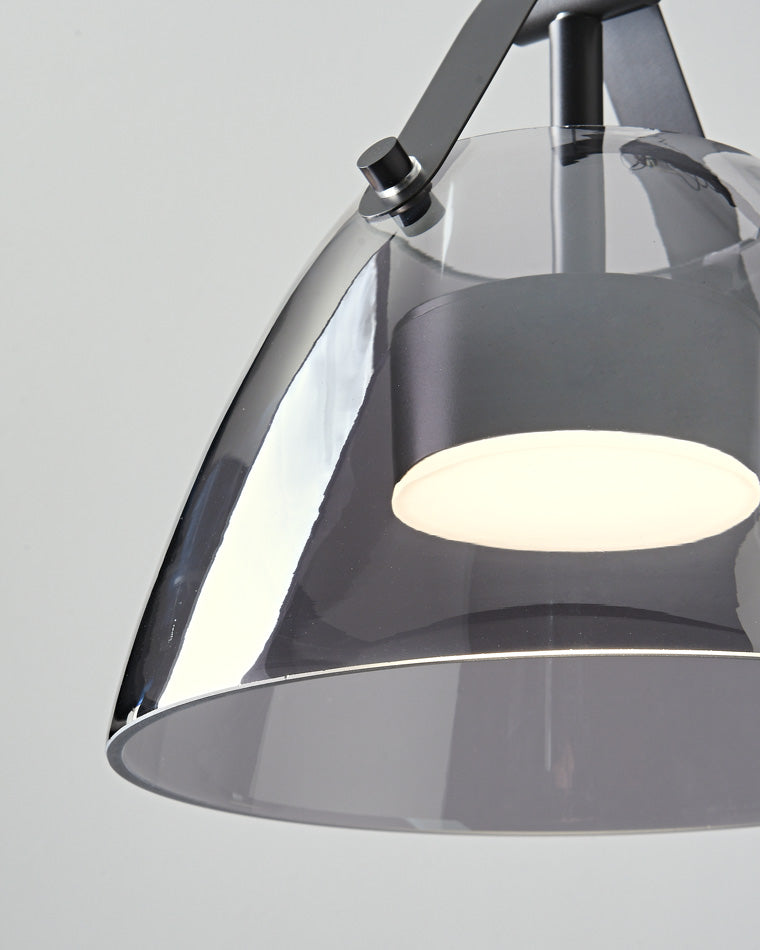 WOMO 3 Light Suspension en verre fumé-WM2238