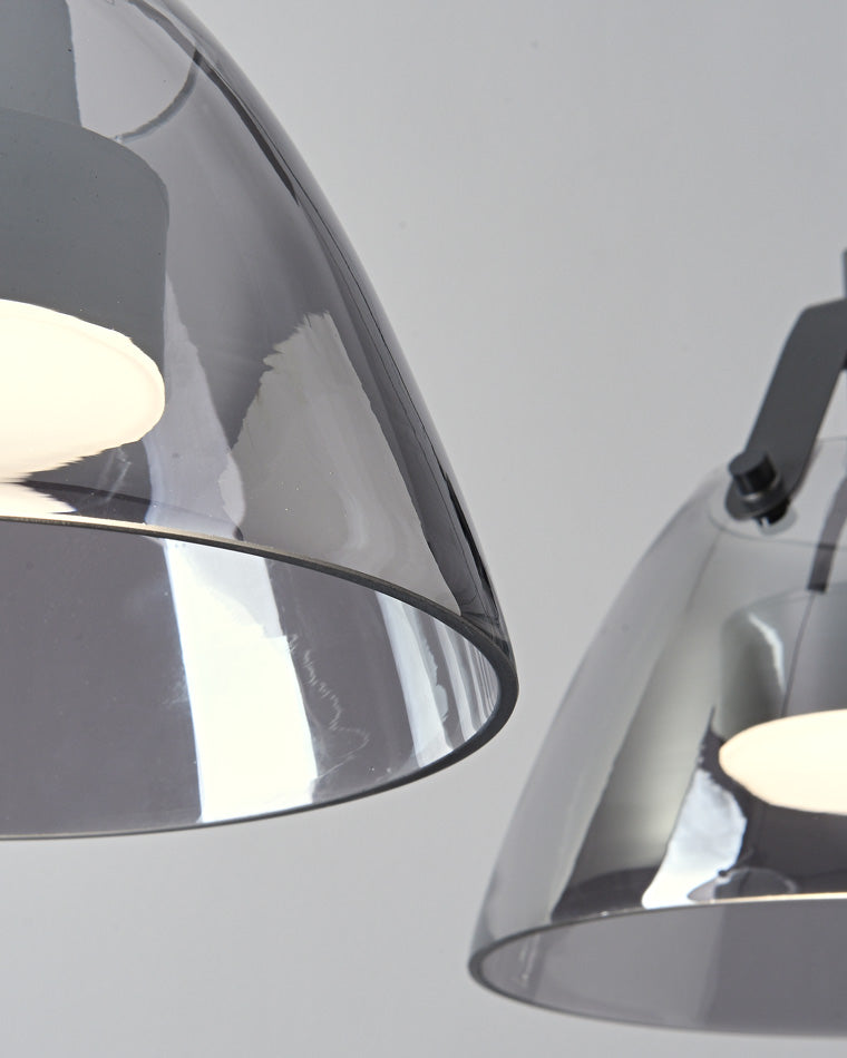 WOMO 3 Light Suspension en verre fumé-WM2238