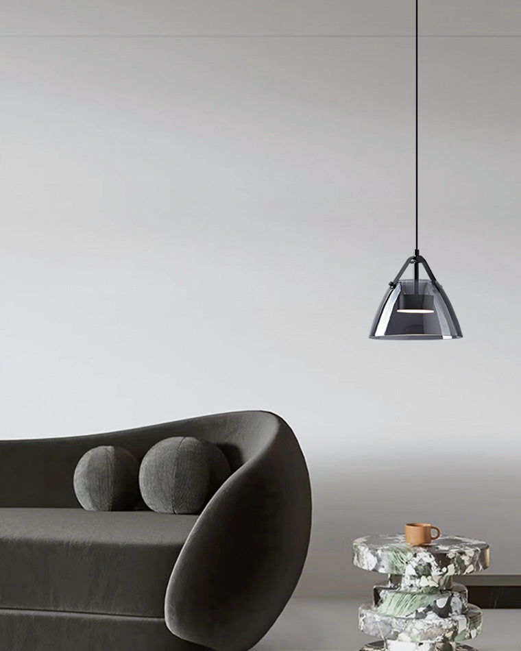 WOMO 3 Light Suspension en verre fumé-WM2238