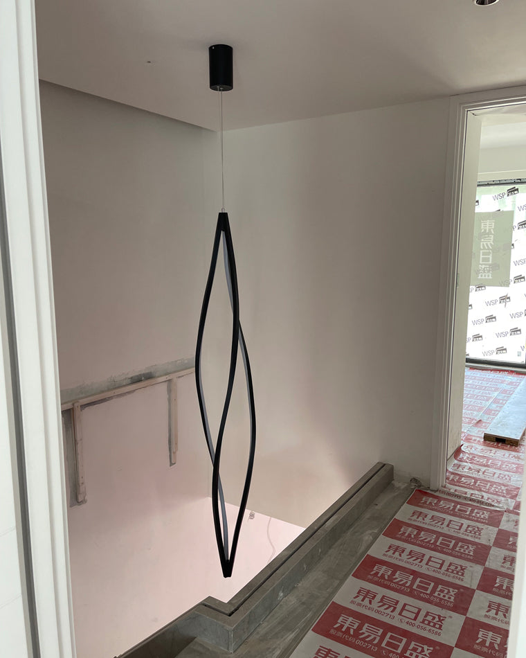 WOMO Lustre Spirale Led Noir/Blanc-WM2245