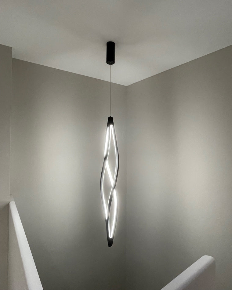 WOMO Lustre Spirale Led Noir/Blanc-WM2245