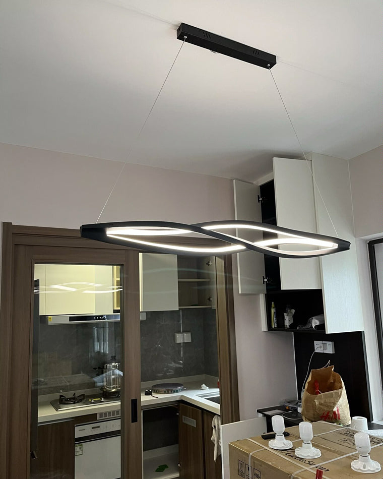 WOMO Lustre Spirale Led Noir/Blanc-WM2245