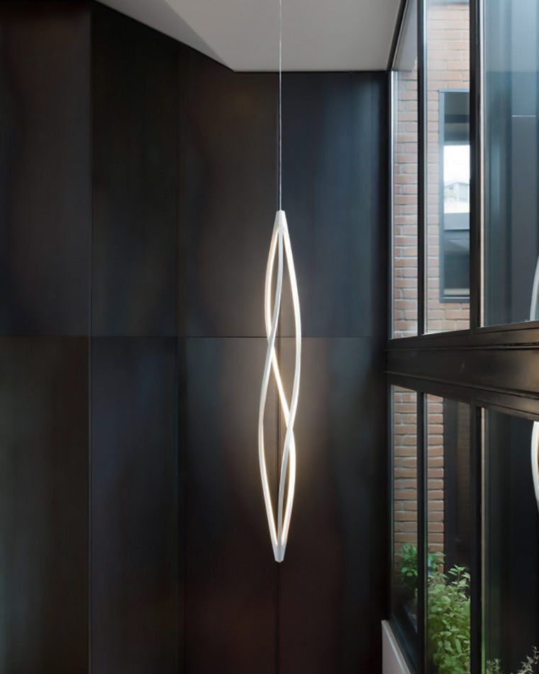 WOMO Lustre Spirale Led Noir/Blanc-WM2245