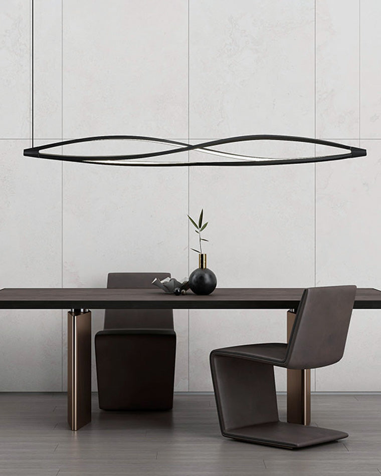 WOMO Lustre Spirale Led Noir/Blanc-WM2245