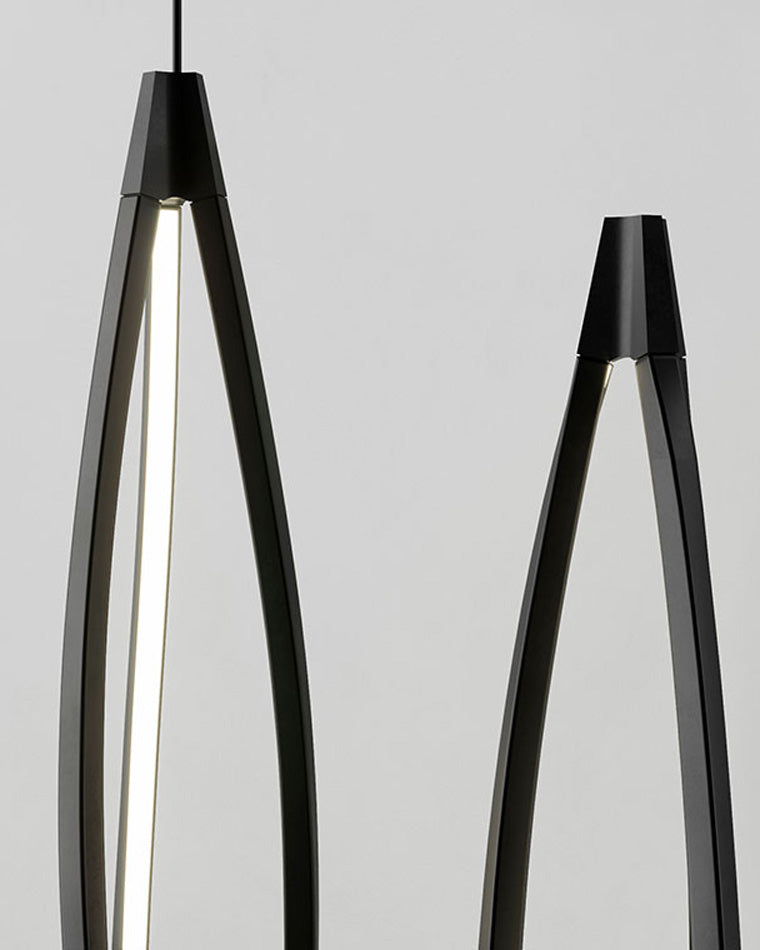 WOMO Lustre Spirale Led Noir/Blanc-WM2245