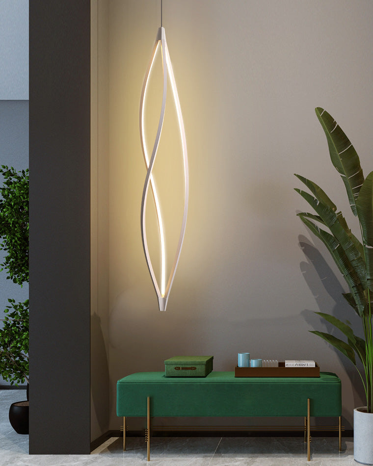 WOMO Lustre Spirale Led Noir/Blanc-WM2245