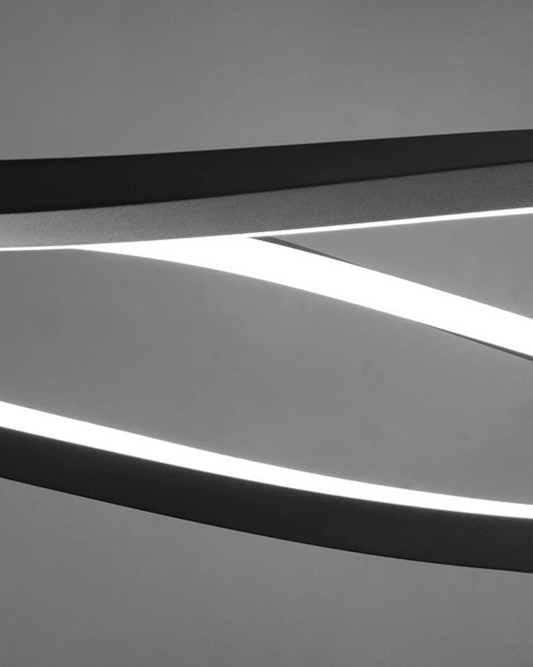 WOMO Lustre Spirale Led Noir/Blanc-WM2245